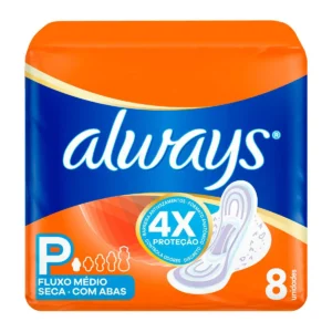 ABSORVENTE HIG. SECA C/ ABAS ALWAYS C/ 8