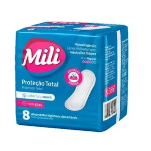 ABSORVENTE HIG. MILI PROT. TOTAL SUAVE S/ ABAS C/8