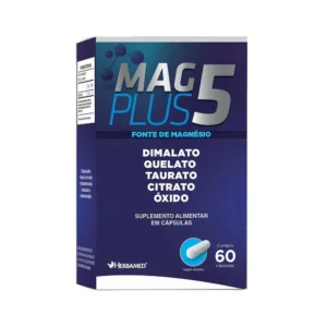 SUPL. MAGNÉSIO MAGPLUS 5 C/ 60 CAP. HERBAMED