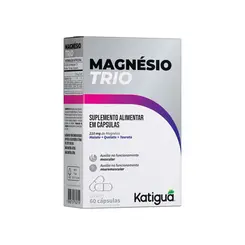 SUPL. MAGNÉSIO TRIO C/ 60 CAP. KATIGUA