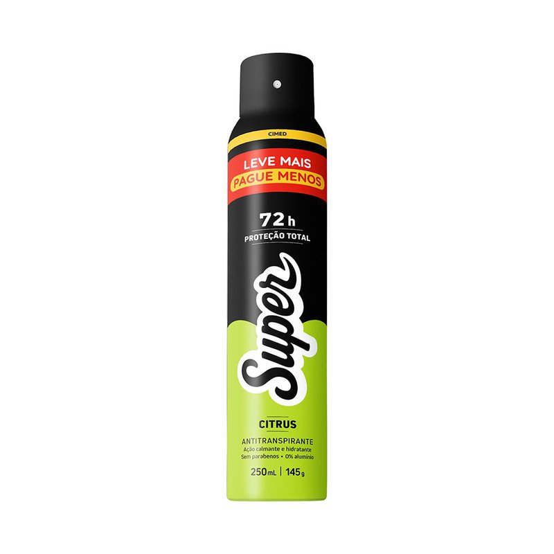 DESODORANTE SUPER CITRUS 250ML CIMED