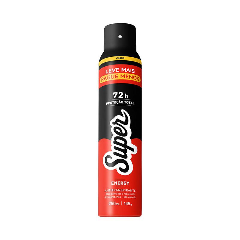 DESODORANTE SUPER ENERGY 250ML CIMED