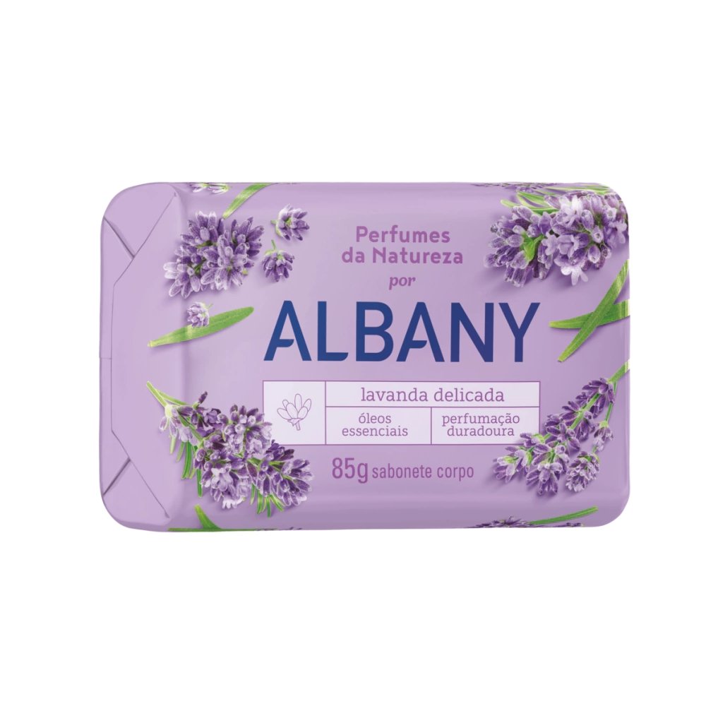SABONETE ALBANY LAVANDA DELICADA 80G