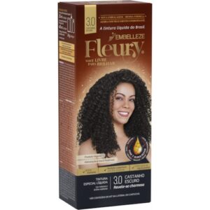 TINTA CABELO FLEURY EMBELLEZE CASTANHO ESCURO 3.0