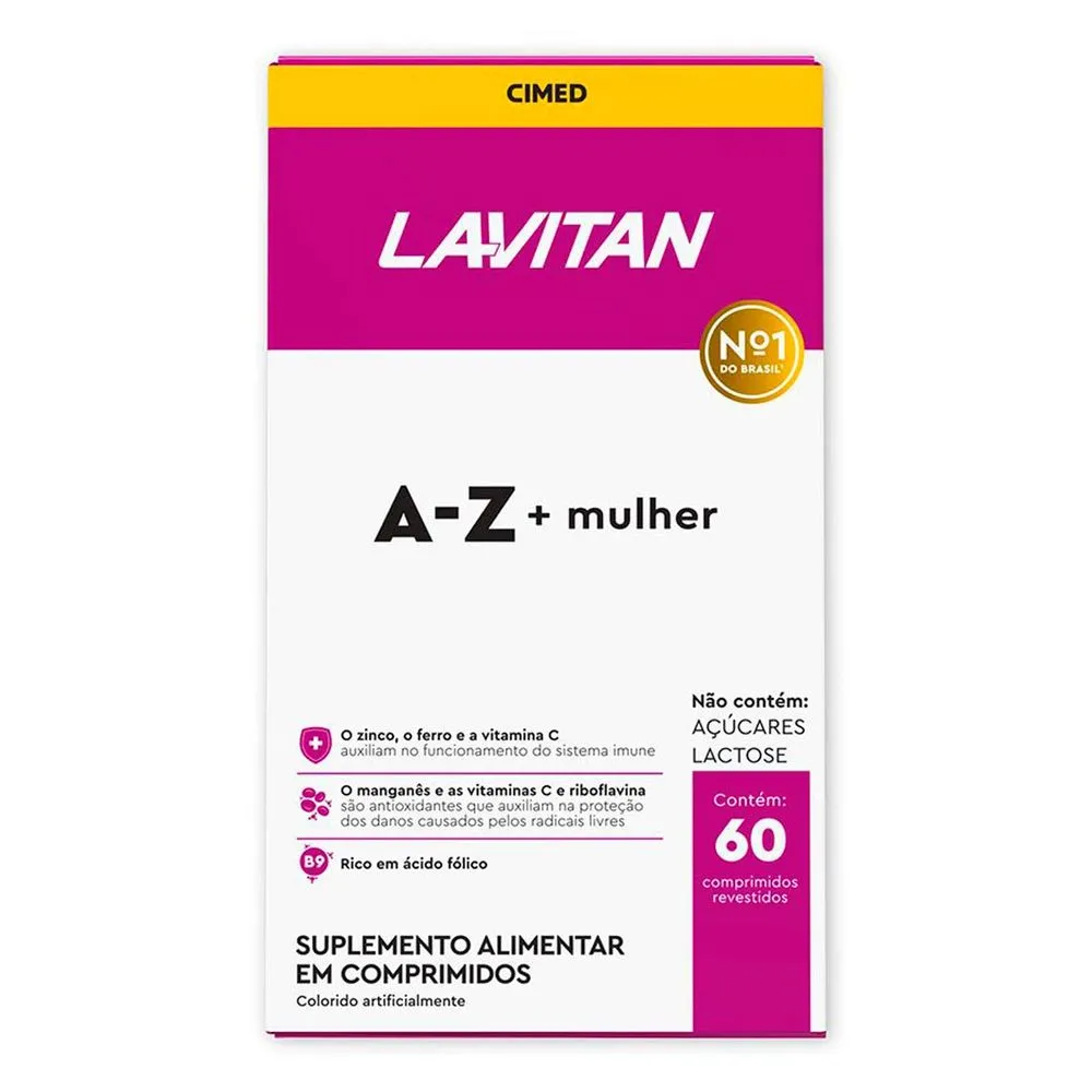 SUPL. LAVITAN A-Z + MULHER 60 COMPR. CIMED