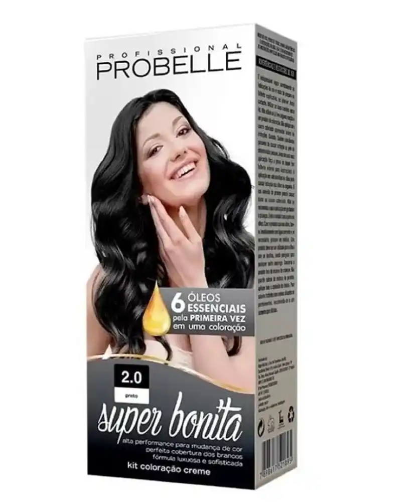 TINTA CABELO SUPER BONITA PROBELLE PRETO 2.0