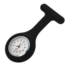 RELÓGIO LAPELA ENFERMAGEM PRETO