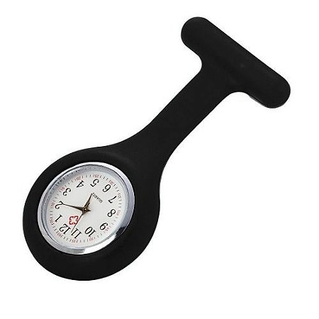 RELÓGIO LAPELA ENFERMAGEM PRETO