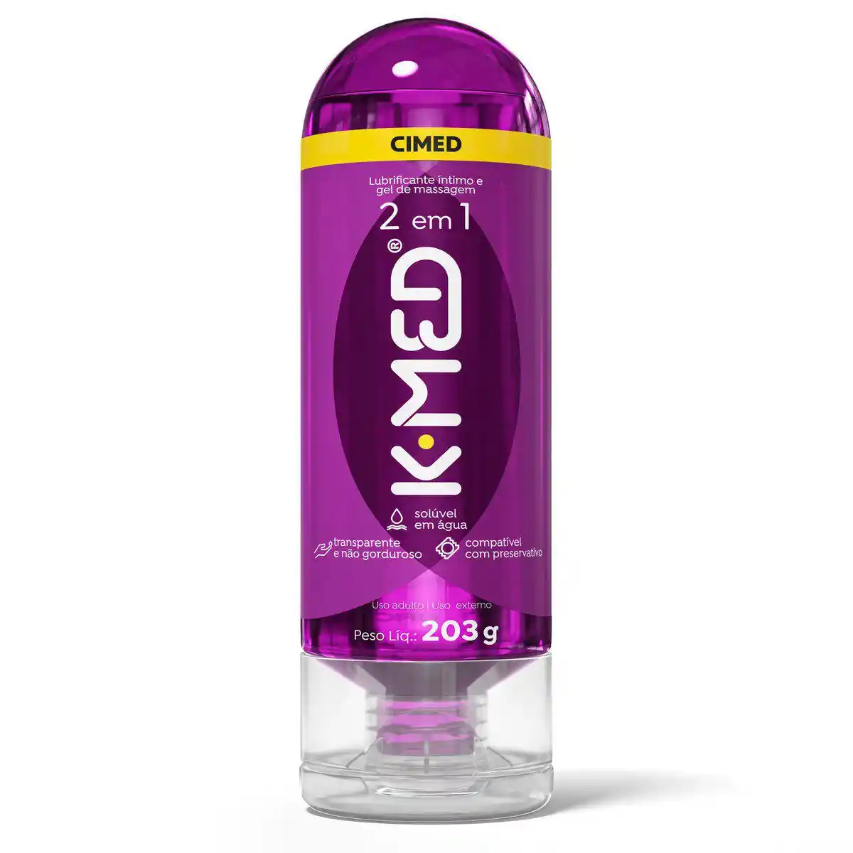 LUBRIFICANTE ÍNTIMO K-MED 2 em 1 203G CIMED