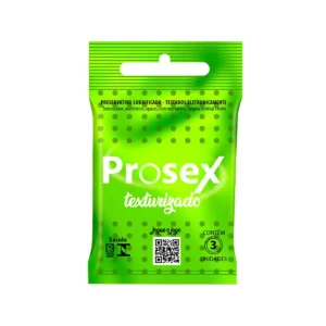 PRESERVATIVO PROSEX TEXTURIZADO C/ 3