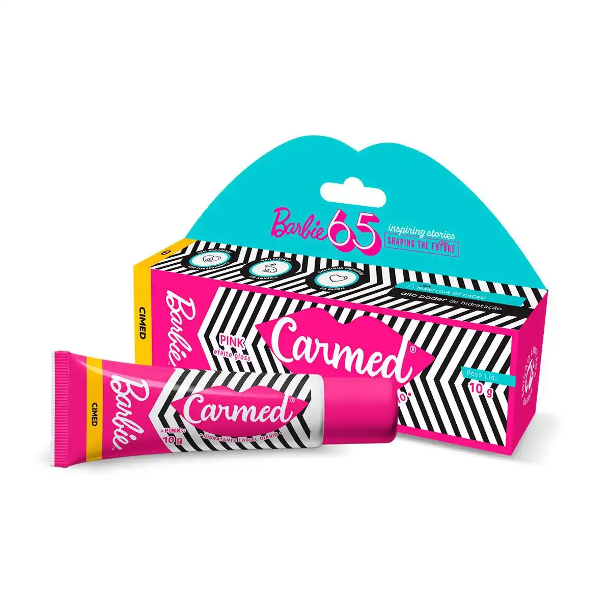 CARMED LABIAL 10G BARBIE PINK EFEITO GLOSS CIMED