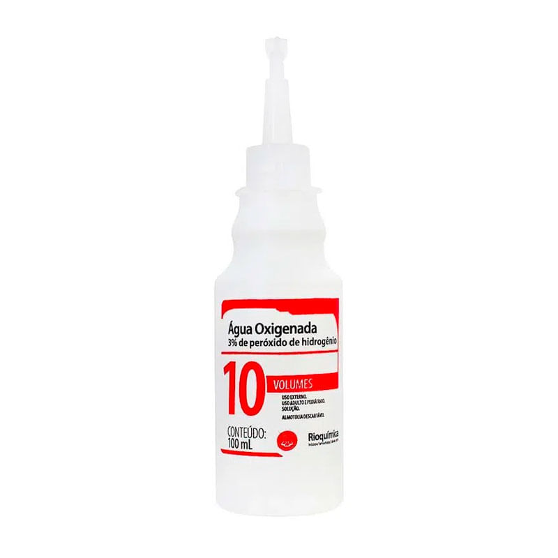 ÁGUA OXIGENADA 10 VOL RIOQUÍMICA ALMOTOLIA 100ML