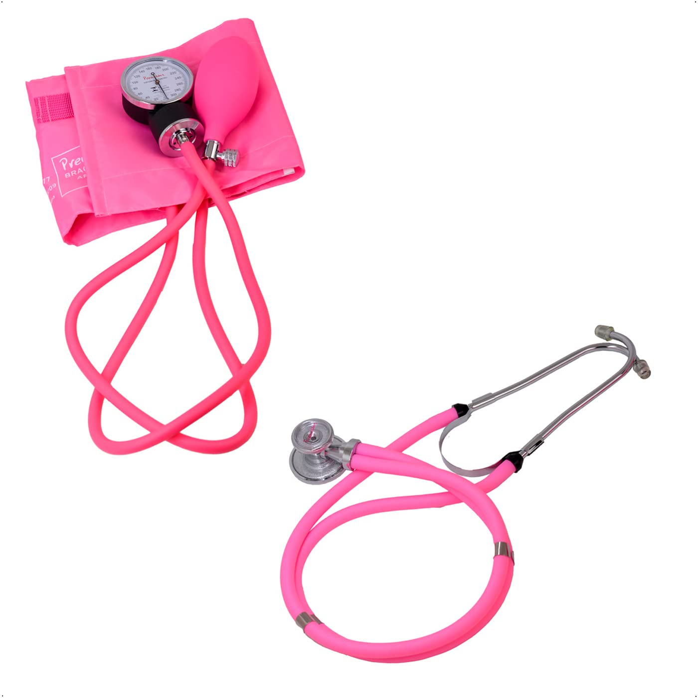 AP. PRESSÃO TRAD PREMIUM FECHO VELCRO + ESTETO RAPPORT ROSA