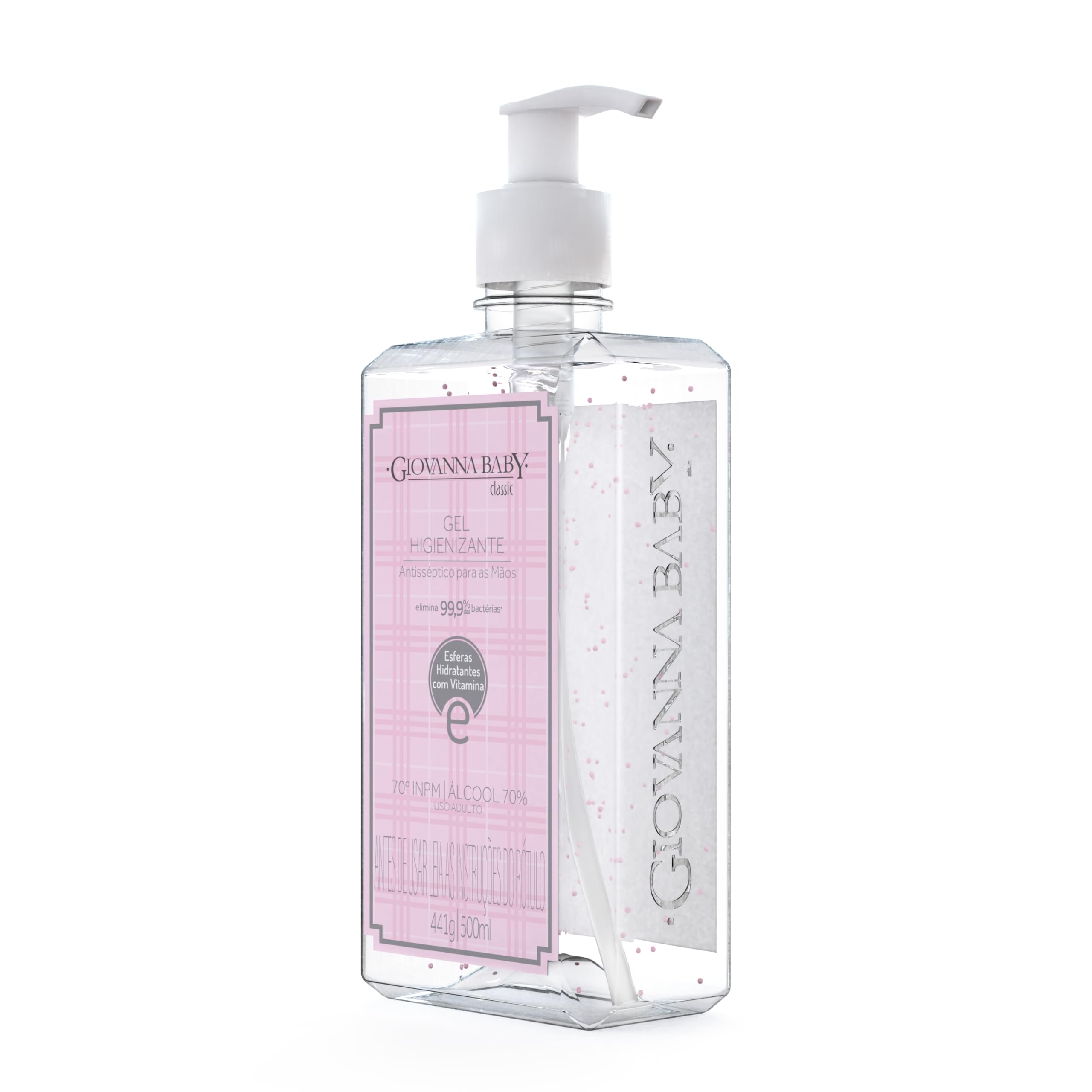 ÁLCOOL EM GEL 70% 500ML GIOVANNA BABY CLASSIC PUMP