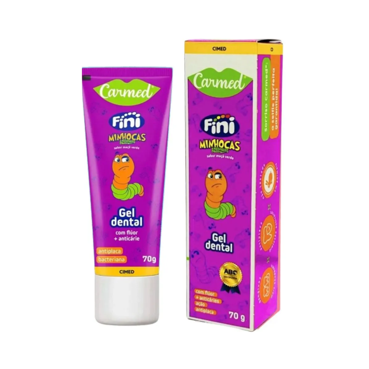 GEL DENTAL CARMED FINI MINHOCAS 70G CIMED
