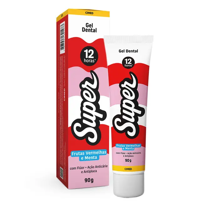 GEL DENTAL SUPER FRUTAS VERMELHAS 90G CIMED
