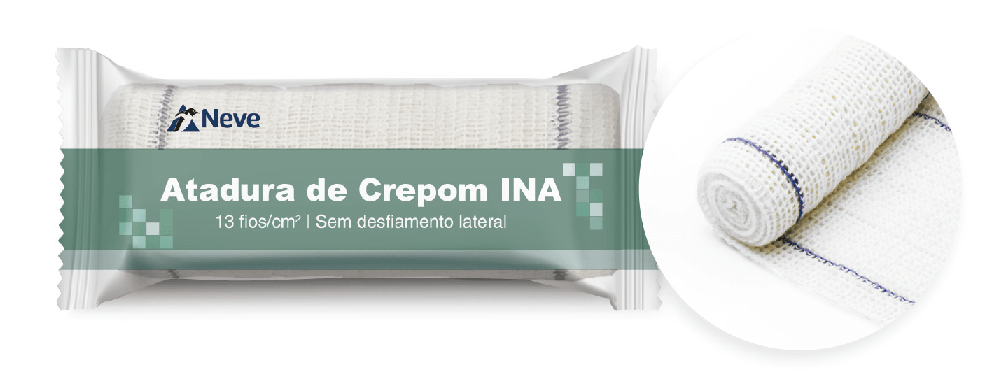 ATADURA CREPE NEVE 8CM 1,8M
