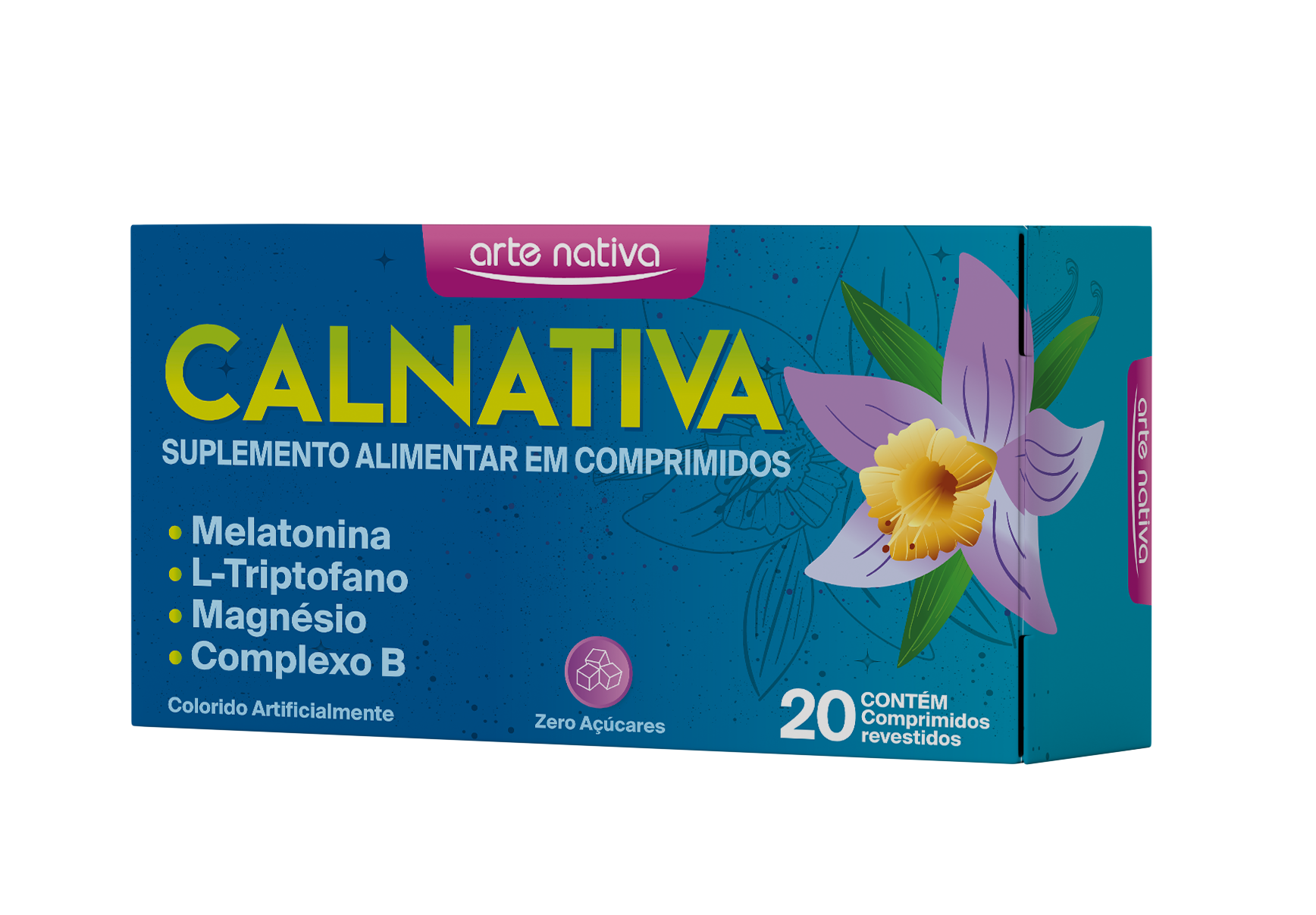 SUPL. CALNATIVA MELATONINA L-TRIPTOFANO MAGNÉSIO COMPL B C/ 20 COMPR. ARTE NATIVA