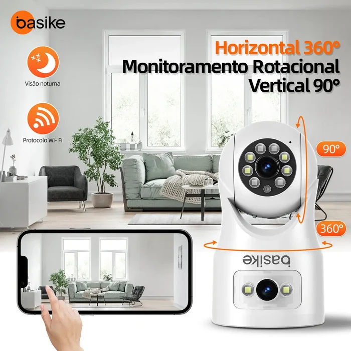 CÂMERA WIFI BASIKE BA-CAM003 IP44 - Imagem 6