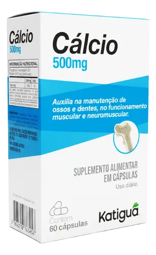 CALCIO 500MG 60CPS KATIGUA
