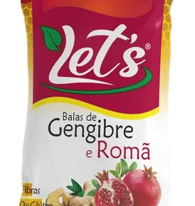 BALAS DE GENGIBRE E ROMÃ 30G LET'S SMELLS