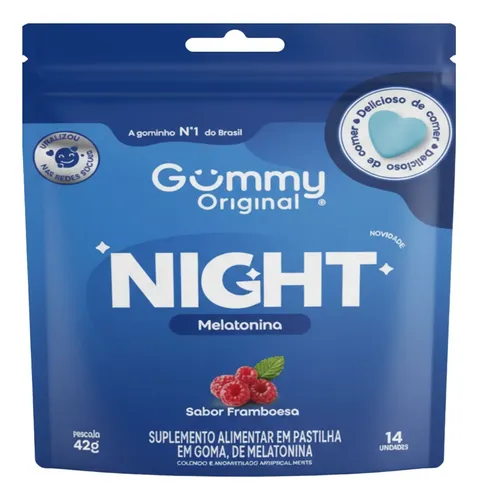 MELATONINA C/ 14 GOMAS FRAMBOESA GUMMY ORIGINAL