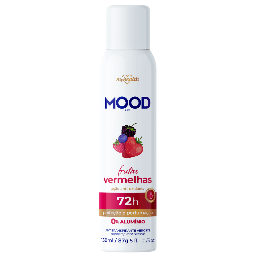 DESODORANTE MYHEALTH MOOD AERO CARE FR. VERMELHAS 150ML