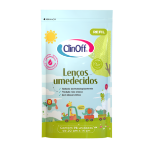 LENÇOS UMEDECIDOS CLINOFF C/ 75 UNID. REFIL