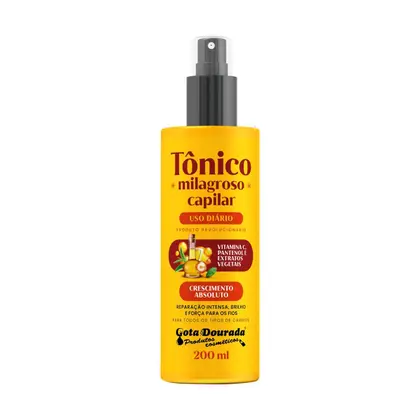 TÔNICO MILAGROSO CAPILAR 200ML GOTA DOURADA