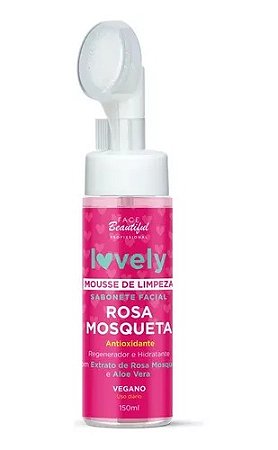 MOUSSE DE LIMPEZA FACIAL LOVELY ROSA MOSQUETA 150ML