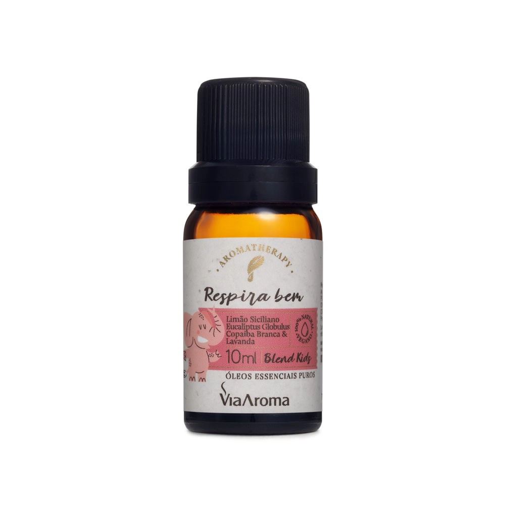 ÓLEO ESSENCIAL PURO 10ML VIA AROMA RESPIRA BEM