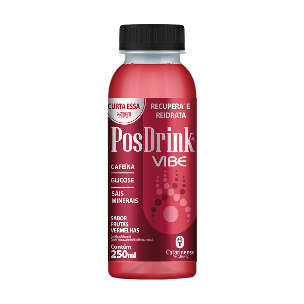 POS DRINK VIBE RECUPERA E REIDRATA 250ML FR. VERMELHAS CATARINENSE PHARMA