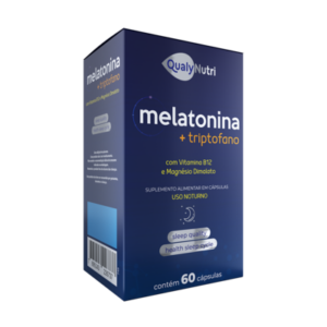 MELATONINA + TRIPTOFANO 500MG 60 CAP. QUALY NUTRI