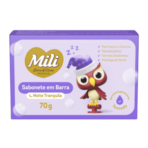 SABONETE INFANTIL MILI LOVECARE LAVANDA SUAVE 70G